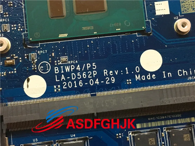 incredible  FOR LENOVO IDEAPAD 110-15ISK LAPTOP MOTHERBOARD WITH SR2EY I5-6200U LA-D562P 100% TESED OK