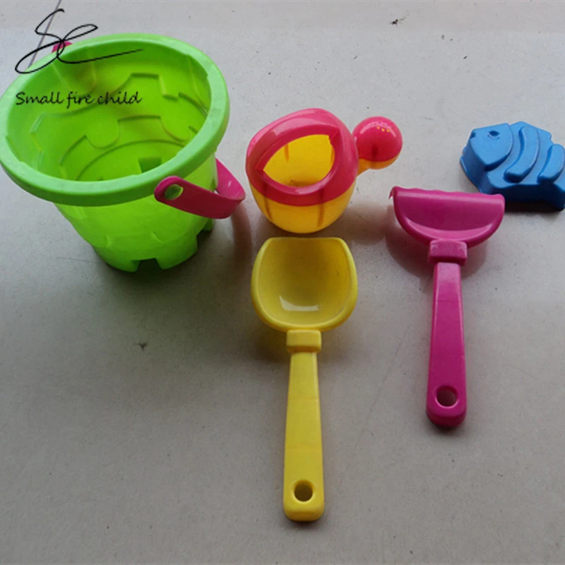 New Arrival Baby Kids Sandy beach Toy Set 5PCS tool Beach Bucket Baby playing with sand