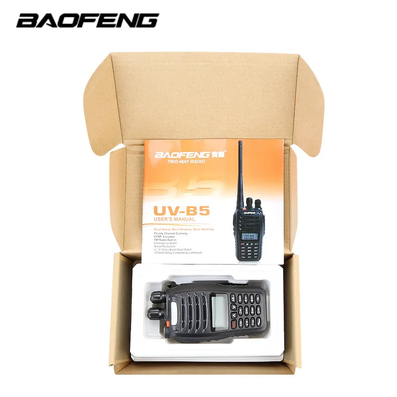 Baofeng UV B5 двухстороннее радио двухдиапазонный УКВ 136 174 МГц & UHF 400 480 Портативный 5 Вт