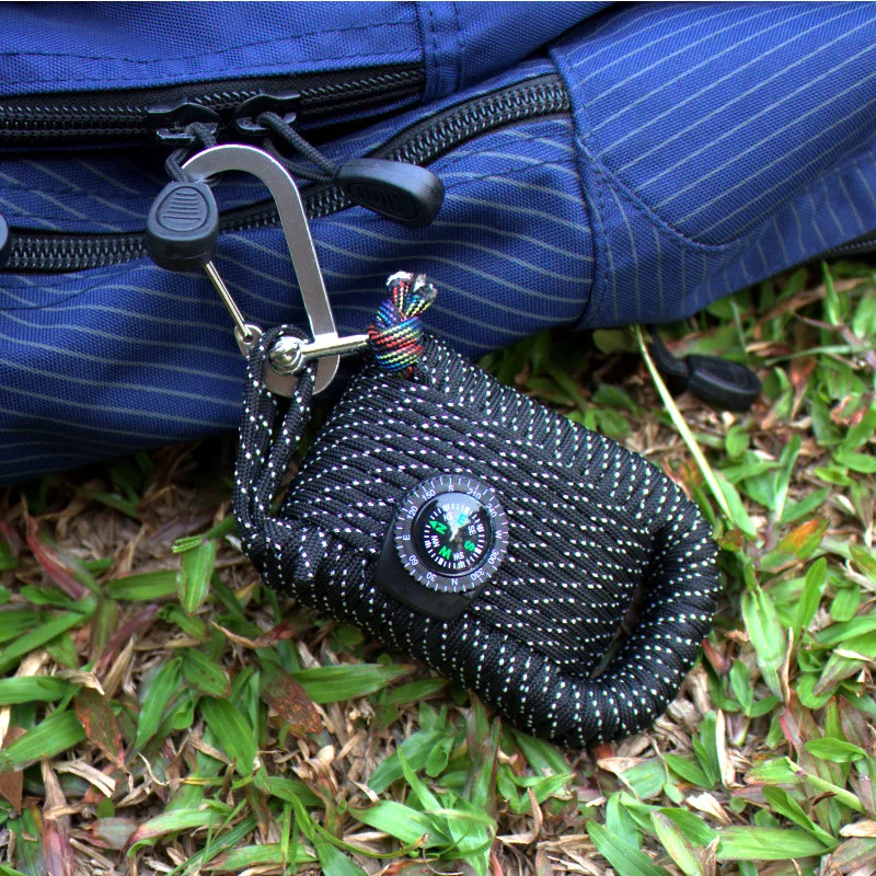 29 En 1 supervivencia al aire libre de equipos SOS Kit de Paracord caja de primeros auxilios suministros Campo de auto-ayuda caja para acampar de Viaje Kit