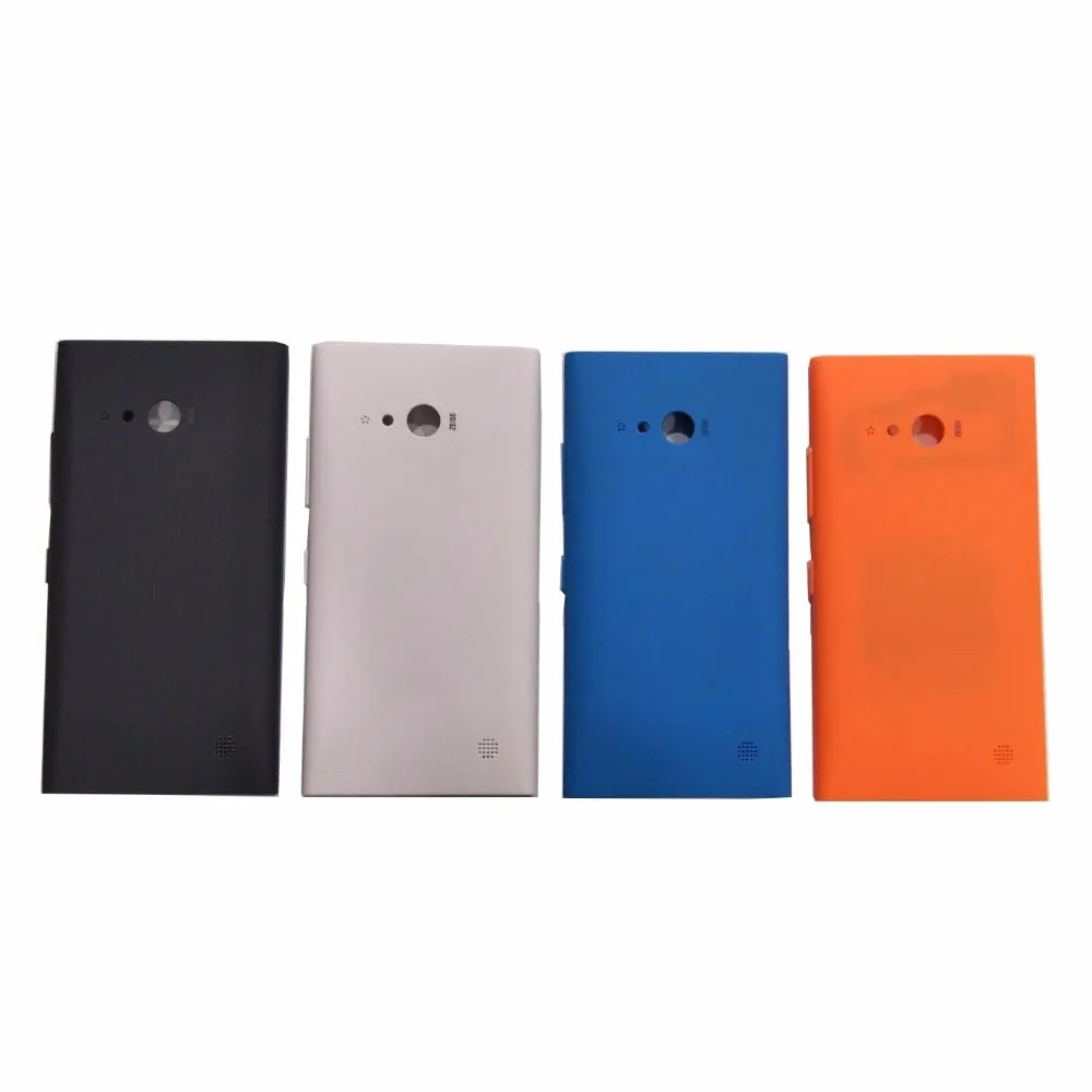 Для Nokia Lumia 730 RM-1040 крышка батареи Корпус Чехлы задняя дверь синий белый черный оранжевый с лентой