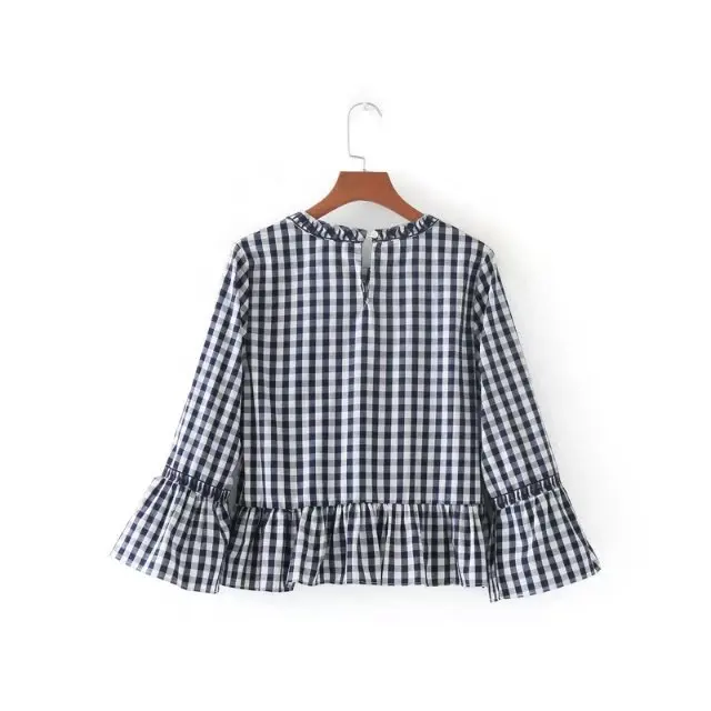 Блузка VOGUEIN Женская черная красная с цветочной вышивкой|blouse tops shirt|wholesale blousesblouses |