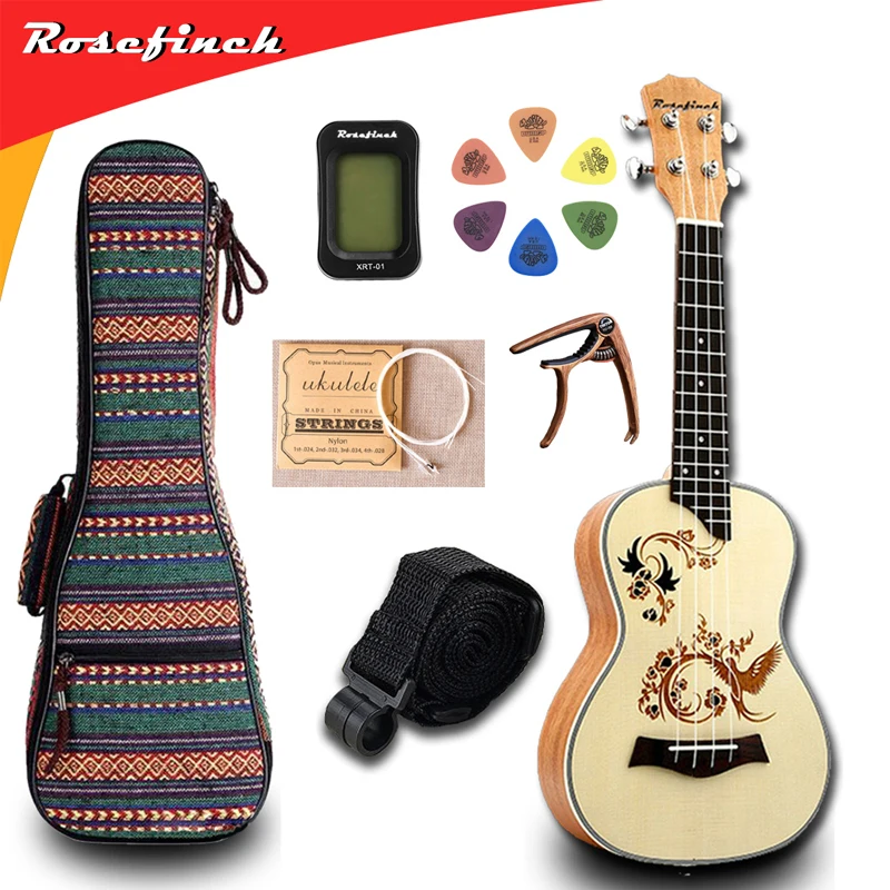 23 inch Ukulele Mini Hawaii Gitaar Tuner Tas Snaren Strap Picks Capo Voor kid Gift Elektrische Gitaar UKE Muziek Concert UK2319B 23 inch Ukulele Mini Hawaii Gitaar Tuner Tas Snaren Strap Picks Capo Voor kid Gift Elektrische Gitaar UKE Muziek Concert UK2319B
