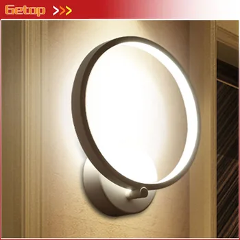 

New Acryl LED Chip Wall Lamp Modern Simple Circular Ring Shape Light Fixture for Sitting Room Bedroom Corridor Balcony Lamp