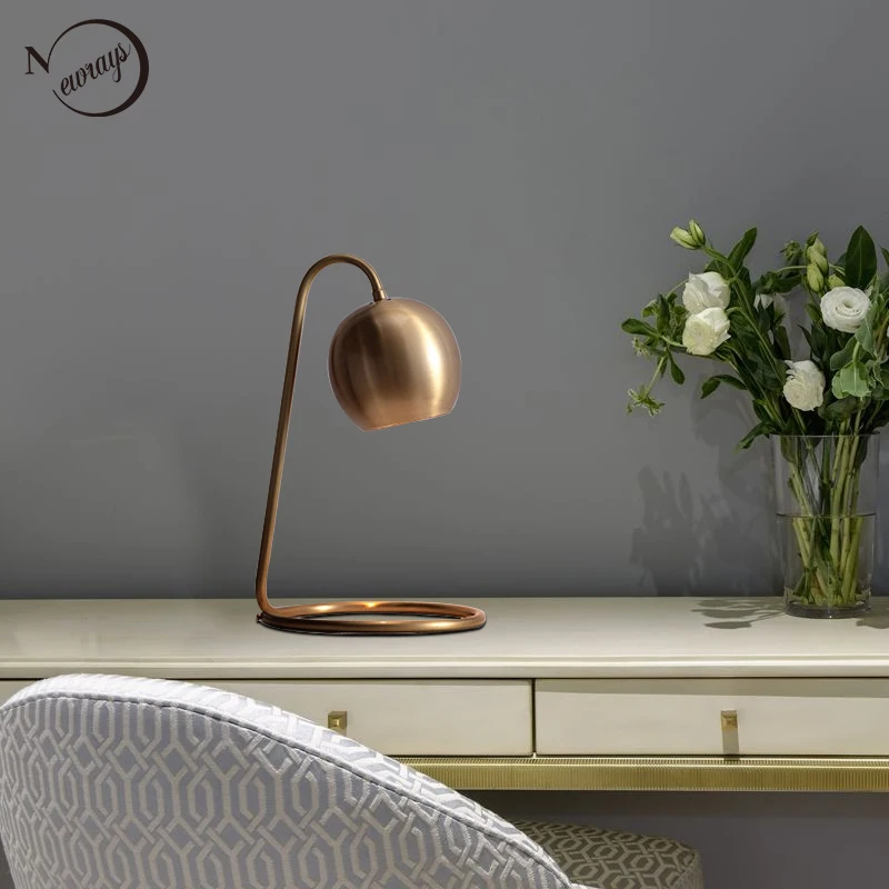 Chrome Lampe de table Thor e14 or 120 mm Cappuccino