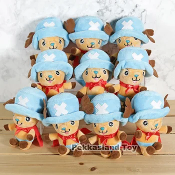 

10pcs/lot chopper one piece action figure plush toy anime tony tony chopper mini plush doll for gift