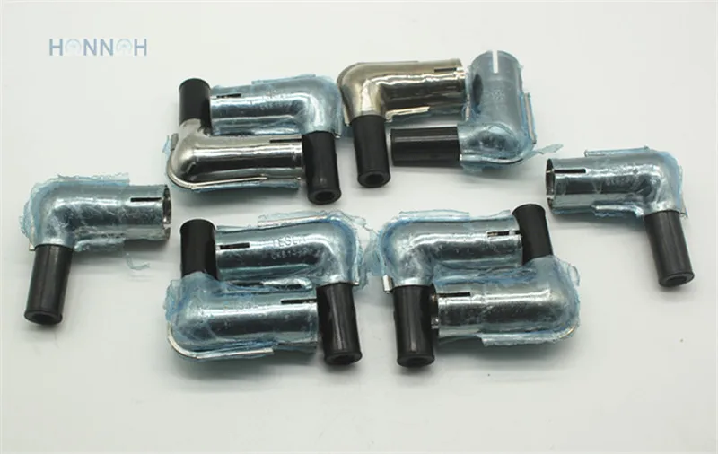 10pcs/lot SPARK PLUG CAP Spark Plug Cap 90 degree METAL Boots