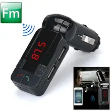 Горячая распродажа Горячая устройство для автомобиля с двумя портами USB Комплект Зарядное устройство Беспроводной Bluetooth стерео MP3 плеер FM передатчик хорошее