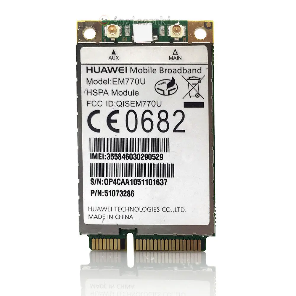 Разблокированный HuaWei EM770U Dell 4PRVK 7 2 Мбит/с HSUPA WCDMA / GSM EDGE мобильный широкополосный 3G