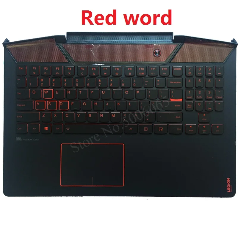 Новая клавиатура для ноутбука США для LENOVO LEGION Y720 Y720-15 Y720-15IKB Клавиатура США с крышкой для рук - Цвет: RED