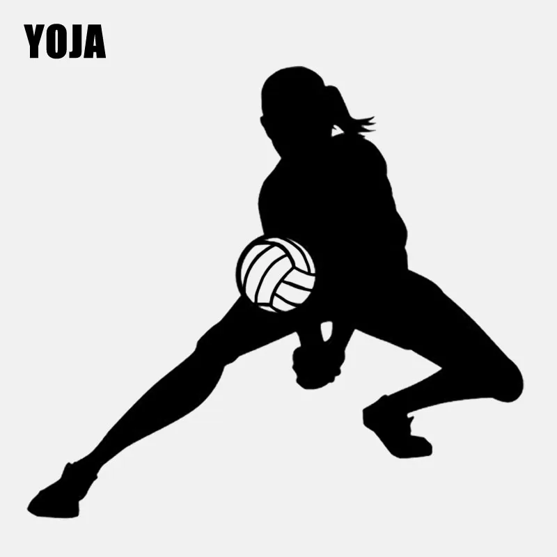 YOJA 54,3 см * 60 волейбол плеер девушка пляж Декор Гостиная Спальня наклейки на стену W2-121