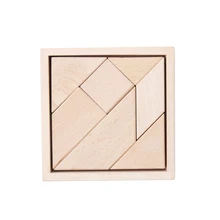 Chanycore ребенок учится Развивающие деревянные Игрушечные лошадки головоломки Tangram Форма Рамки 14 см соответствующие просвещения детей Подарки 4086