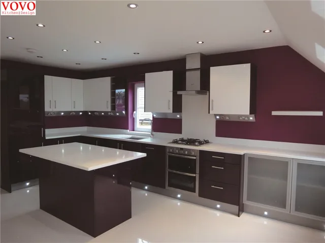 Gabinete de cocina de diseño moderno de estilo europeo en Armarios de