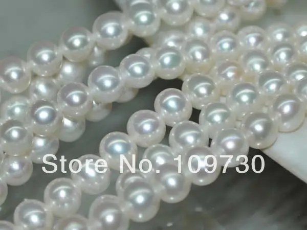 

Jewelry 0049 Outstanding luster Natural Rare Multi AAA 6-7mm near round pearl
