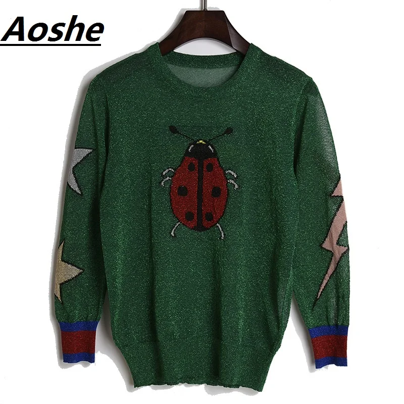 Aoshe Sweater Women 2018 New Fashion 