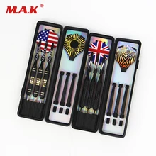 2 набора, профессиональные медные дротики, черный вал, дротики со стальным наконечником, дротики с железным медный бочонок, 2 размера для игр в помещении