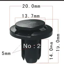 100 шт. решетка установка Push-type держатель для honda 2003-On Авто Пластиковые зажимы для автомобиля Автомобильный зажим