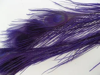

100pcs purple peacock eye feather peacock feather for costumes design feather costumes party supply
