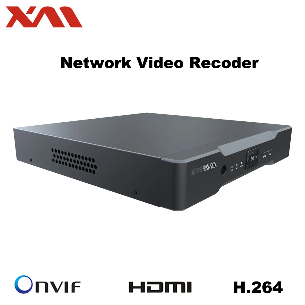 XM мини видеорегистратор Full HD 8-канальная безопасность CCTV NVR 1080P 8CH ONVIF 2,0 для IP Камера Системы 1080P с радиатора