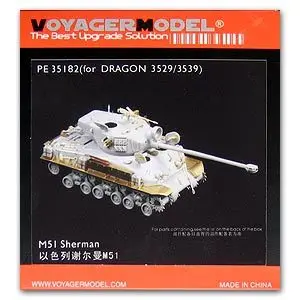 

KNL HOBBY Voyager Model PE35182 M51 & ldquo; Israel Sherman & rdquo; medium-sized chariot upgrade metal etching parts