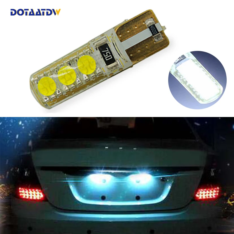 

DOTAATDW 1x T10 W5W LED Car Canbus bulbs t10 socket lamp license plate light for mazda 3 Axela mazda 6 mazda cx-5 ATENZA