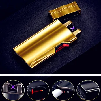

2019 New Infrared Laser Induction Double Arc Mini Compact Usb Charging Key Chain Inflated Outdoor Tools