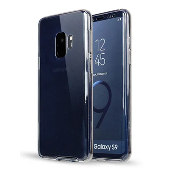 

50pcs Luxury Soft Silicone Full Cover For Samsung S10 E S9 S8 Plus Note 9 8 A9 2019 A50 A40 M20 Clear TPU Shockproof Back Case
