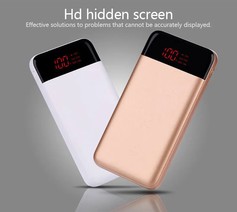 30000 мАч Внешний аккумулятор повербанк 2 USB светодиодный power Bank портативный