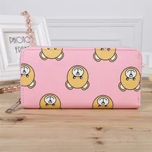 Mignon Fermeture Éclair Portefeuille Femmes Téléphone Poche à Monnaie Ours Conception Longue Bourse Femmes Carte Porte Dames En Cuir Portefeuilles 2016