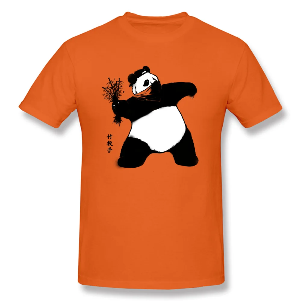 Bamboo Thrower T Shirt Cheap Crewneck Simple Style Short Sleeve 100% Cotton Adult T Shirts Printing Tee-Shirts Bamboo Thrower orange
