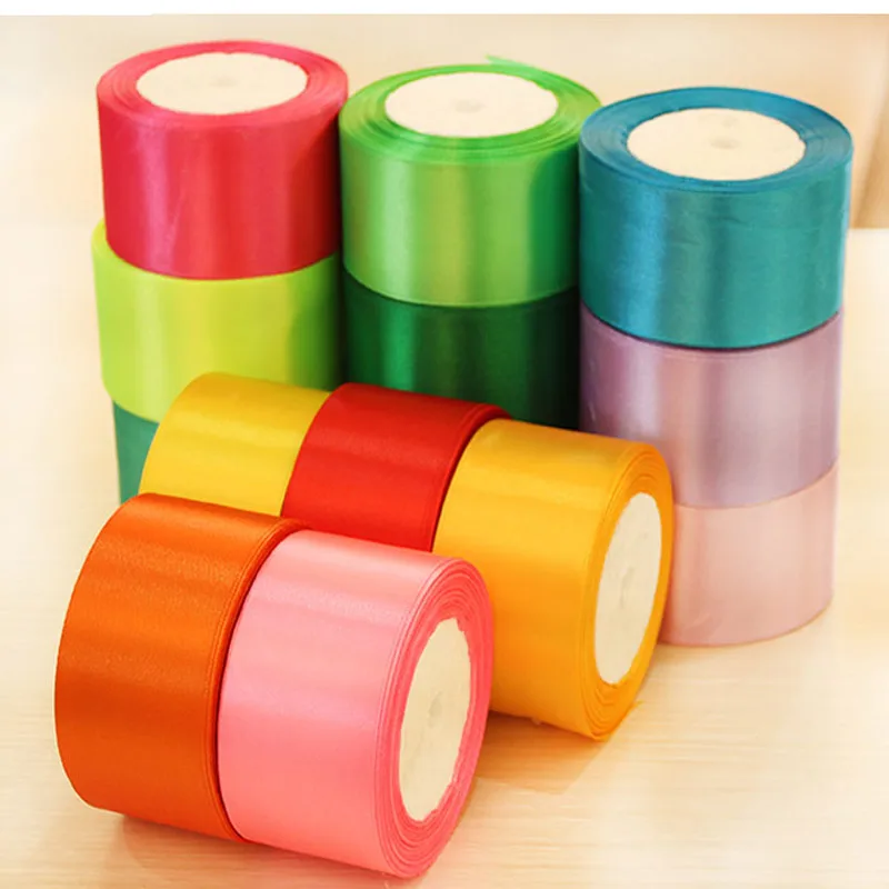 

5cm wide ribbon / different color plastic ribbons / satin ribbon edging tape roll with a decorative belt DIY