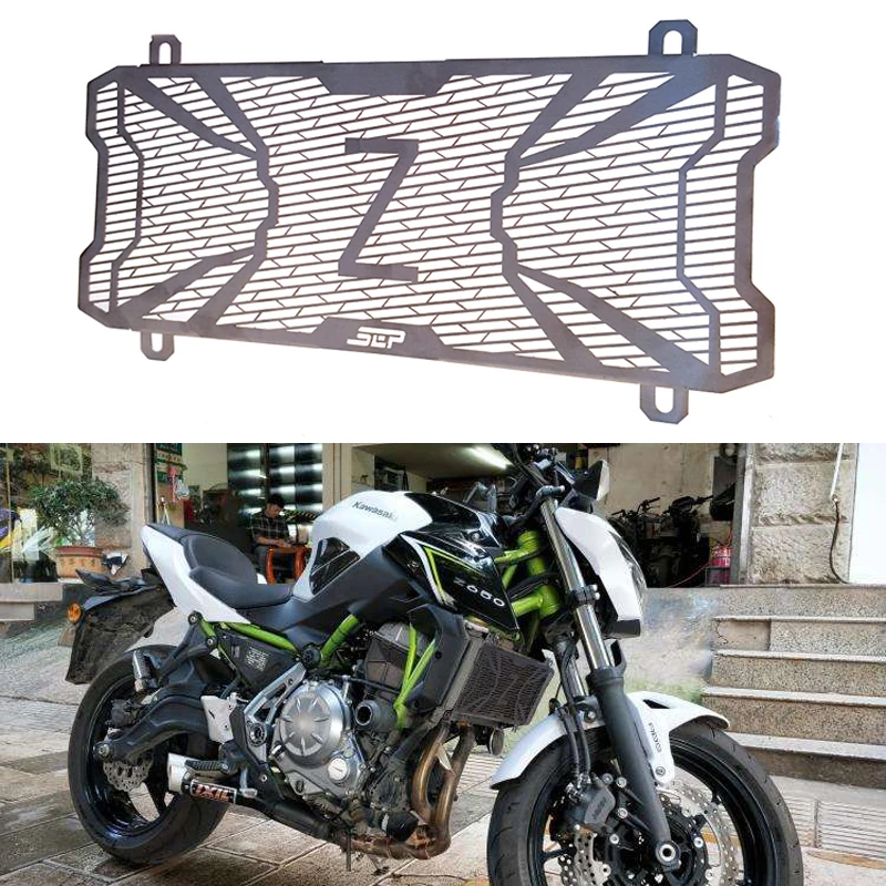 

For KAWASAKI Z650 Z 650 Ninja 650 Motorbike Protection Water Tank Guard Radiator Grille Guard High Quality Stainless Steel