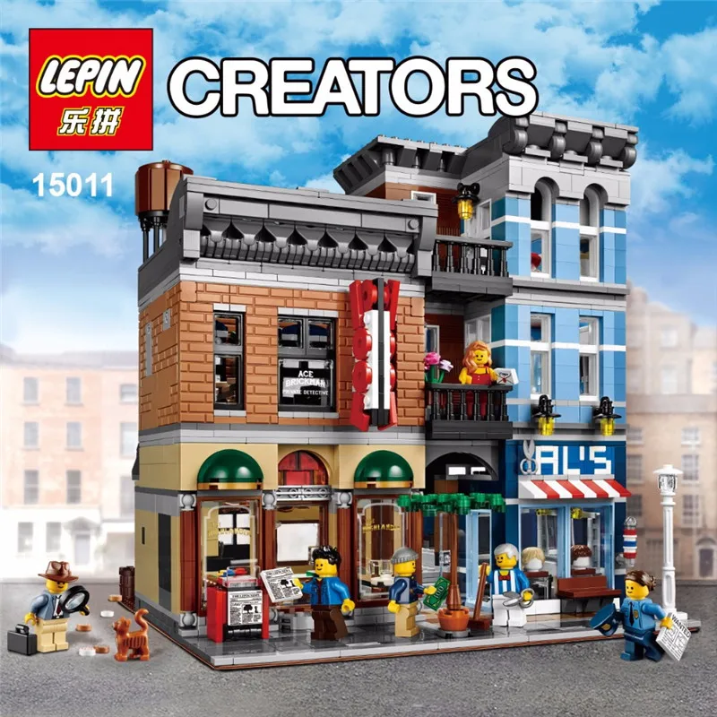 

Lepin 15011 Series The Detective's Office Set Avengers Set Assemble Building Blocks Toys 10197 Educational birthday Gift