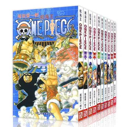 10 книг ONE PIECE Vol.31 32 33 34 35 36 37 38 39 40 японский графический роман манга комикс набор