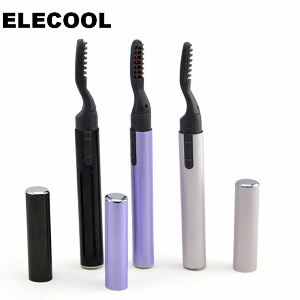 

ELECOOL Portable Pen Style Electric Eyelash Curler 360 Rotary Heated Eyelashes Curling Brush Mascara Cream For Beauty Makeup