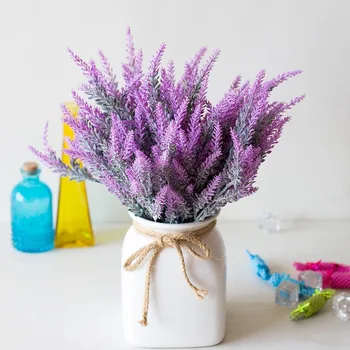 

Multicolor Optional Romantic Artificial Flower Lavender With Green Leaves For Home Party Wedding Christmas Decorations Jh54