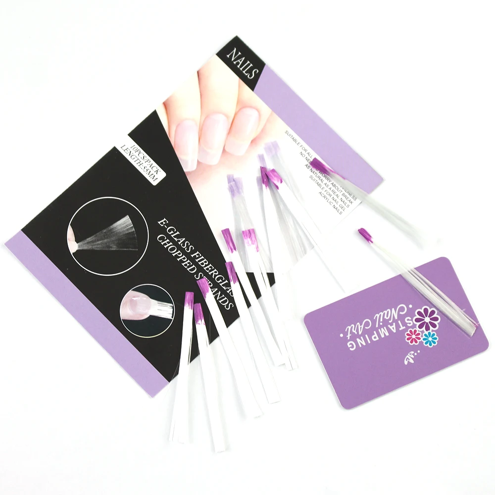 ERUIKA 10 шт./упак. Fibernails форма для ногтей акриловые наконечники наращивание волокон