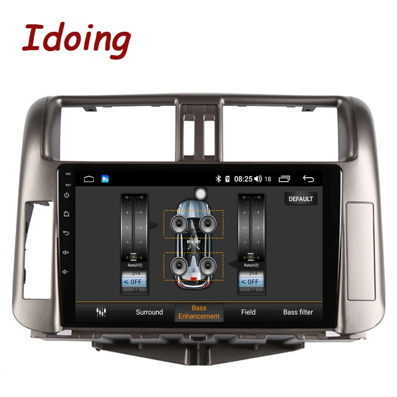 Idoing " 4G+ 64G Автомобильный радио мультимедиа no 2 din android видео плеер навигация gps для Toyota LAND CRUISER PRADO J150 2009-2013