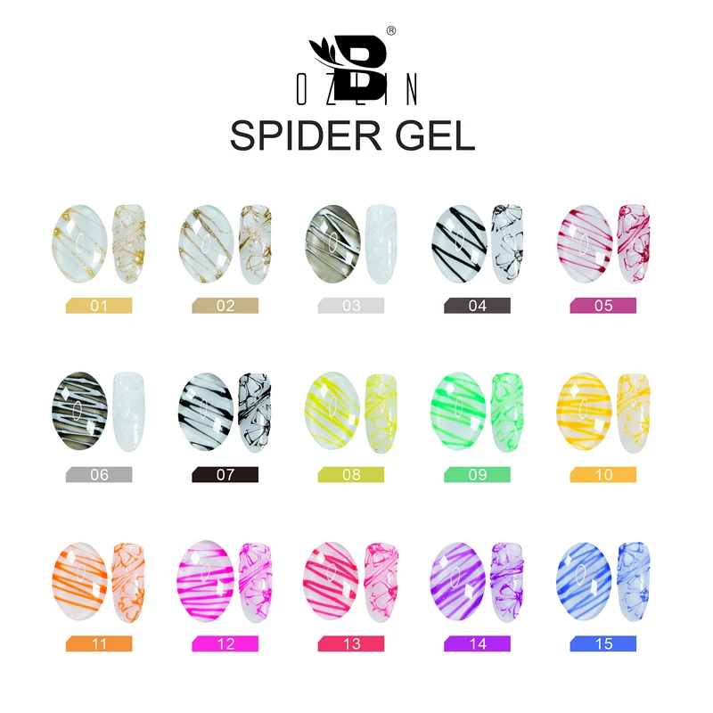 

5ml Spider Gel Drawing Lacquers Painting UV Gel Varnish Pulling Creative Nail Gel Polish Lacquer Pointed To Liner Manicure Tools