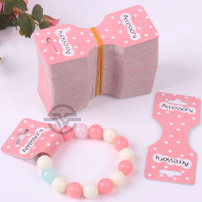 50pcs Lot Flower Paper Bracelet Card Jewelry Holder For 50pcs Lot Flower Paper Bracelet Card Jewelry Holder For Anklet Bangle Headwear Necklace Packaging In Display From