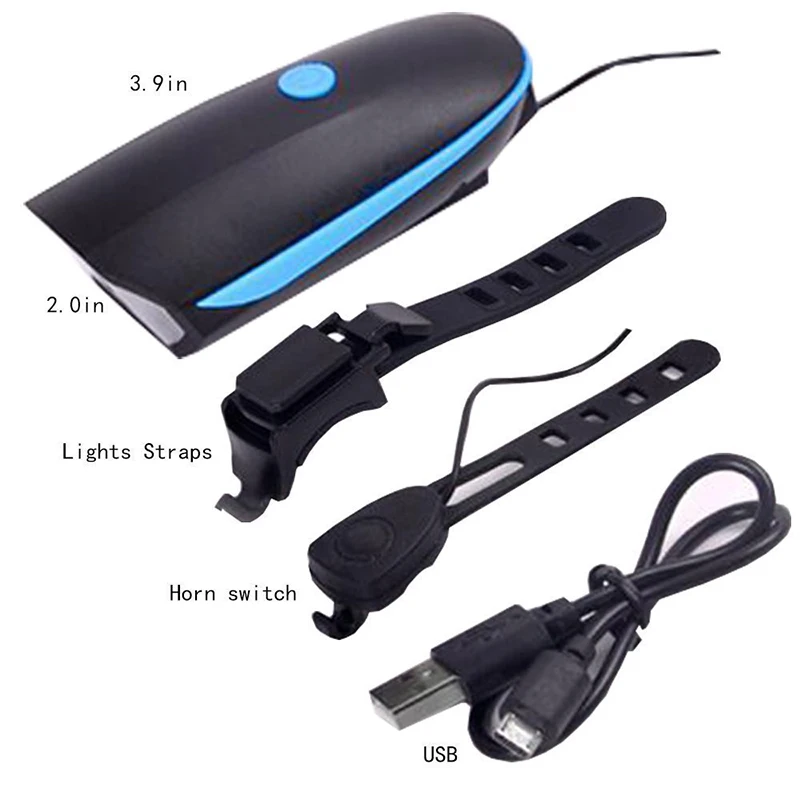 Cheap Dropshipping Bike Light LED Flashlight With Bell + Horn Luces Bicicleta Lamp MTB Road Cycling Headlight Bicycle Accessories 1 Cheap Dropshipping Bike Light LED Flashlight With Bell + Horn Luces Bicicleta Lamp MTB Road Cycling Headlight Bicycle Accessories 1