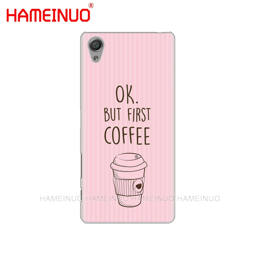 HAMEINUO кофейное время Розовый чехол для телефона sony xperia C6 XA1 XA2 XA ULTRA X XP L1 L2 XZ1 compact XR/XZ