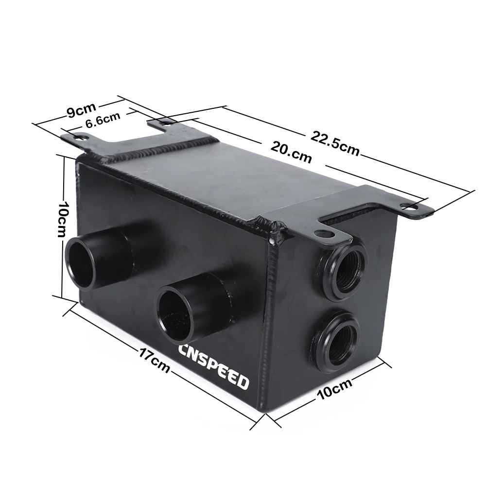 CNSPEED, черный алюминиевый маслоуловитель, резервуар с дыхательным Fliter, озадаченный YC101444