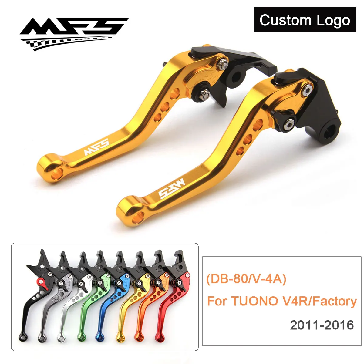 

CNC Brake Clutch Levers Handle For Aprilia TUONO V4 Factory 2011 2012 2013 2014 2015 2016 Custom Brake Levers DB-80/V-4A