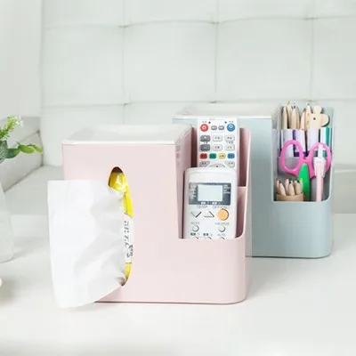 

BF040 Creative Home Furnishing multi-function desktop box Doug sundries box tissue box 19*12*17cm Free shipping