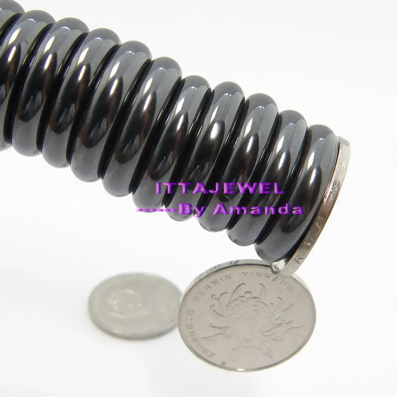 Фото Оптовая продажа 100 шт. магнитных Гематитовых колец бесплатная доставка|magnetic hematite