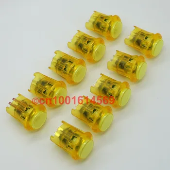

10pcs 5V New Reyann 30mm Arcade Buttons LED Illuminated Arcade Fight Button For Coin Operator Cabinet & Arcade Sticks - Yellow