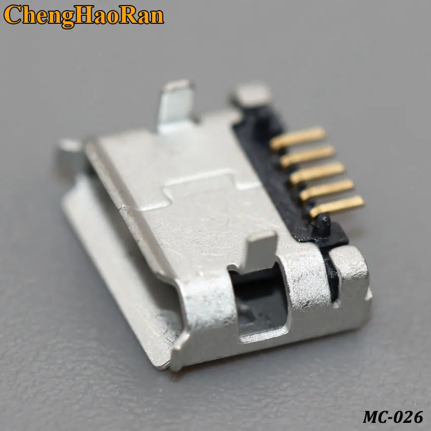 

ChengHaoRan 20pcs micro USB mini connector 5pin Long needle 5P Data port Charging port mini usb connector for Mobile end plug