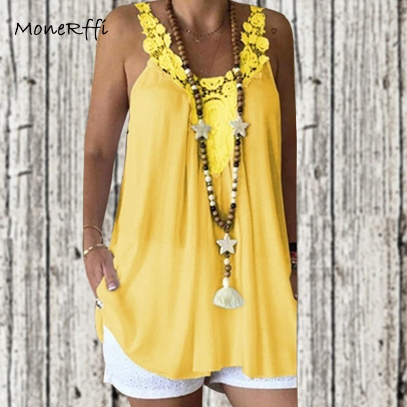 

MoneRffi Plus Size 5XL Summer Women Sexy Tank Tops Solid Camis Casual Sleeveless Tops Female Fashion Tank Camisole