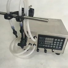 Машина для розлива жидкостей с двумя головками для духов, масла, сока, воды, молока, мелкомасштабная машина для наполнения жидкостей